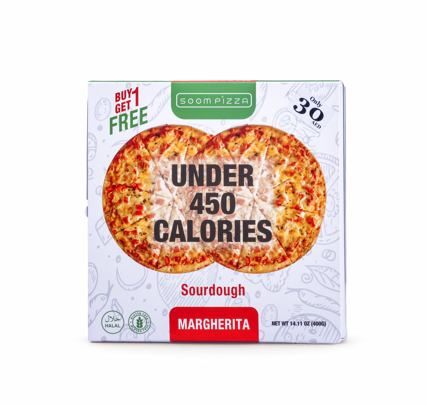 Soom Pizza - 6x Margherita Gluten-Free Sourdough Frozen Pizza